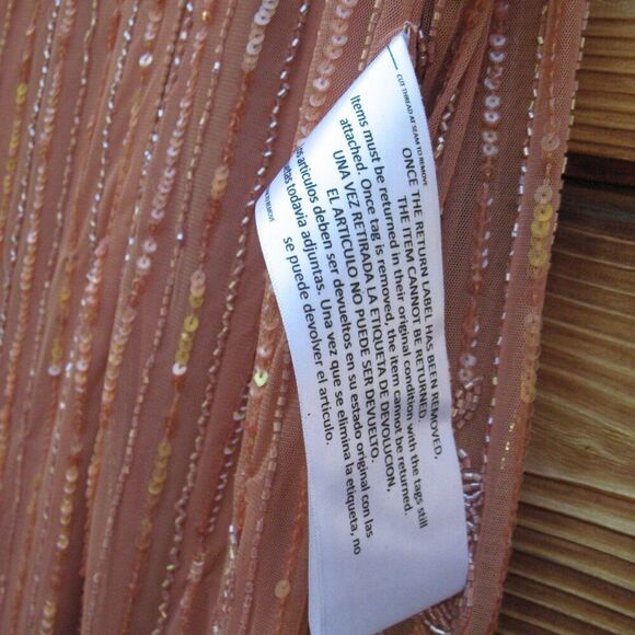 Mac Duggal 93626 Womens High Neck Illusion Embellished Gown Dress Rose 14 - Picture 16 of 16